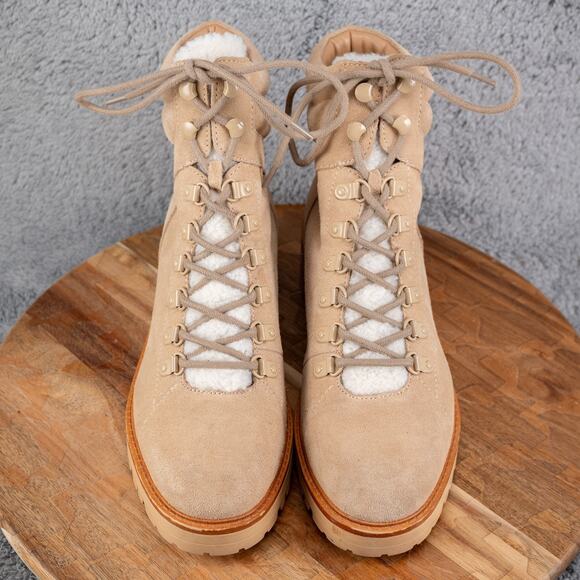 Marc Fisher Womens Mallie Beige Winter & Snow Boots Sz 10 M - Picture 2 of 8
